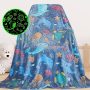 Get Half Off this Dolphin Glow in Dark Throw Blanket