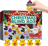 Christmas 24 Days Countdown Advent Calendar with 24 Rubber Ducks