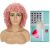 Star soucre wigs Afro Kinky Curly Wig With Bangs for Black Women