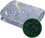Glow in The Dark Blanket Game Controller Throw Blanket