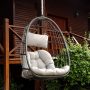 Wicker Rattan Hammock Egg Swing Chair