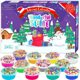 PANSHAN Fidget Advent Calendar 2022 Crystal Slime Christmas