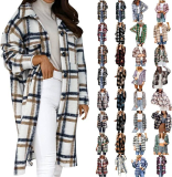 Women’s Dressy Plaid Shacket Jacket Casual