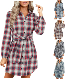 Women’s Plaid Button Down Long Sleeve
