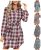 Women’s Plaid Button Down Long Sleeve