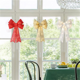 ZZWXWA Large Christmas Bows with LED Lights