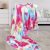 Colorful Tie Dye Throw Blanket