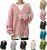 Yanvan Women’s Chunky Knit Sweater Solid Color V Neck