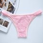  Swrowesi Stretchy Lace Low Rise Thong Breathable Briefs Underwear