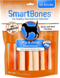 SmartBones Chicken Dog Chews Hip Joint (16 Sticks)