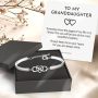  To my Granddaughter Heart Bracelet￼