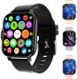 ZZKHGo Smart Watch Multifunctional Bluetooth Talk 1.7Inch IPS Full-Touch