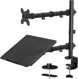 HUANUO Monitor and Laptop Mount with Tray for 13- 27 inch