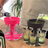  6 Shot Glass Dispenser and Holder￼