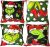  Christmas Pillow Covers Christmas Throw Pillows Covers 18×18 Set of 4￼