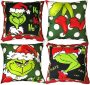  Christmas Pillow Covers Christmas Throw Pillows Covers 18×18 Set of 4￼