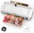 5-in-1 Thermal Laminator Built-in Paper Trimmer Punch and Corner Rounder with 10 Pouches Sheets