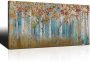  Canvas Wall Art Birch Trees Branches Landscape Yellow Painting Watercolor Picture Poster Prints￼