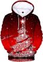 EDTO Male And Female Couples 3D Digital Christmas Hoodie