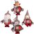 Christmas Decorations 4 PCS Santa Claus