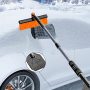 ZZWXWA 39in Ice Scraper and Extendable Snow Brush
