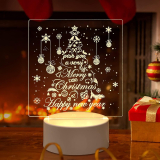 Merry Christmas Tree Night Light