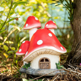 Garden Statue Mushroom Decor