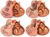  Custom Wooden Guitar Picks Box￼