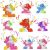 24 pack Rudolph Styling Mini Pop Keychain Fidget Toys￼