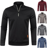 Wuztai Mens 1/4 Zipper Sweater Casual