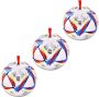  3pcs 2022 World Cup Soccer Ornaments Christmas Tree Ornaments Pendant Hanging Decoration￼