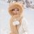 Winter Christmas Plush One Hat Gloves Scarf