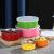 Crazypig 5 Pcs Colorful Stainless Steel Home Kitchen Food
