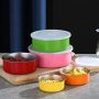 Crazypig 5 Pcs Colorful Stainless Steel Home Kitchen Food