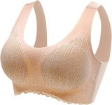  Women Wireless Seamless Push Up Bra￼