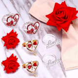  Napkin Rings Metal Napkin Rings Adornment Set ( Many Options)￼
