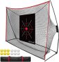 10’x7′ Golf Practice Hitting Net with Impact TargetDiscou