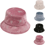 Lady Casual Gold Fluffy Japanese Basin Hat