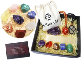 17pcs Chakra Crystals and Healing Stones Set ￼