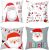 4pCS Santa Claus printed pillowcase￼
