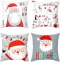 4pCS Santa Claus printed pillowcase￼
