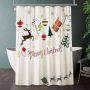  Christmas Shower Curtain ￼