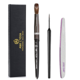  Acylic Nail Brush–2pcs + Nail file￼