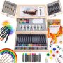  Art Supplies, 85 Piece Art Set with 3 Drawing Pads￼