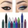  1pc 2 In 1 Metallic Shiny Smoky Eyes Glitter Eyeliner￼