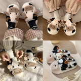 Cartoon Cow Cotton Slippers
