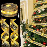 Christmas Ribbon Fairy Lights–32.8FT