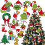 15pcs Grinch Christmas Ornaments￼