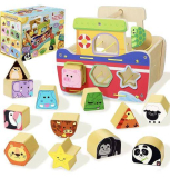 Wooden Shape Sorting Cube ￼