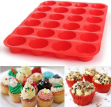 24 Cavity Mini Muffin Silicone Soap Cookies Cupcake
